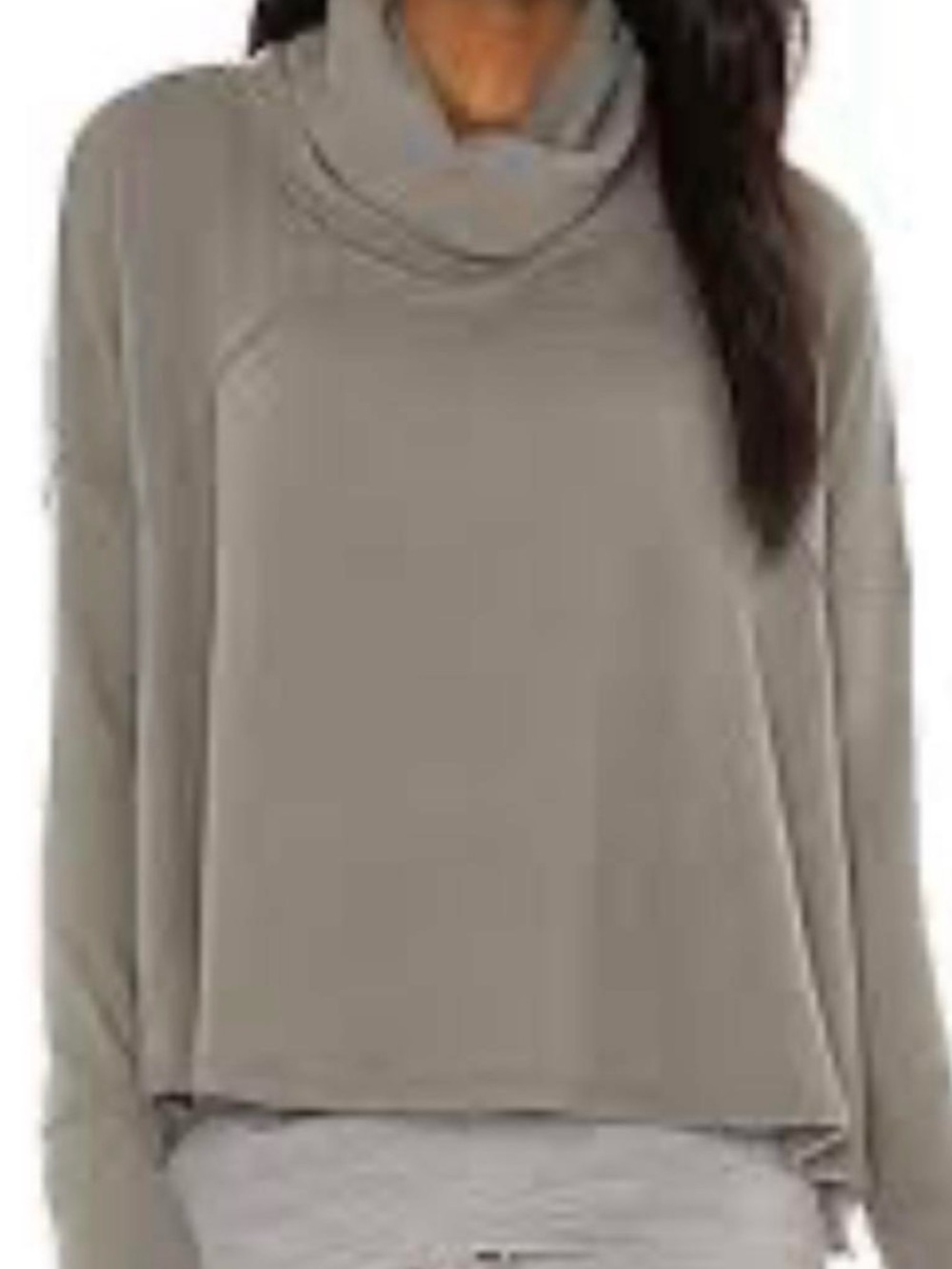 We The Free Sage Green Cowlneck Pullover Sweatshirt Sz L